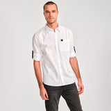 Camisa Hombre Fndtn Convertible Ls Blanco Cat