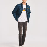 Chaqueta Hombre Bonded Medium Weight Azul Cat