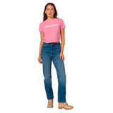 Remera Mujer Rg Crop Graphic Tee Rosado Cat