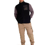 Chaleco Hombre Polar Fleece Utility Negro Cat
