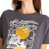 Remera Mujer Harvest Moon Oversiz Gris Cat