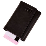 Billetera Unisex Barce Leather Wallet Negro Cat