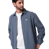 Camisa Hombre Waffle Knit L/S Butt Gris Cat