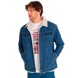 Chaqueta Unisex Denim Sherpa Lined W Gris Cat