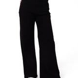 Jeans Mujer Denim Wide Leg Negro Cat