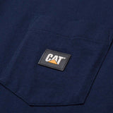 Remera Hombre Label Pocket S/S Tee Azul Cat