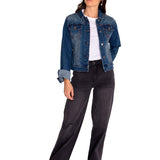Chaqueta Mujer Foundation Denim Jac Azul Cat