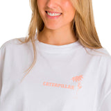Remera Mujer Oversize Graphic Tee Blanco Cat