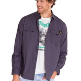 Camisa Hombre Utility L/S Shirt Violeta Cat