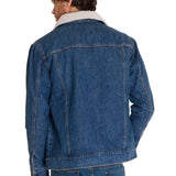 Chaqueta Unisex Denim Sherpa Lined W Gris Cat