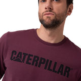 Remera Hombre Caterpillar Logo Tee Violeta Cat