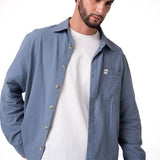 Camisa Hombre Lightweight Relaxed Gris Cat