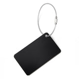 Llavero Unisex Metal Luggage Tag Negro Cat