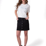 Remera Mujer Crop Metallic Graphi Cat