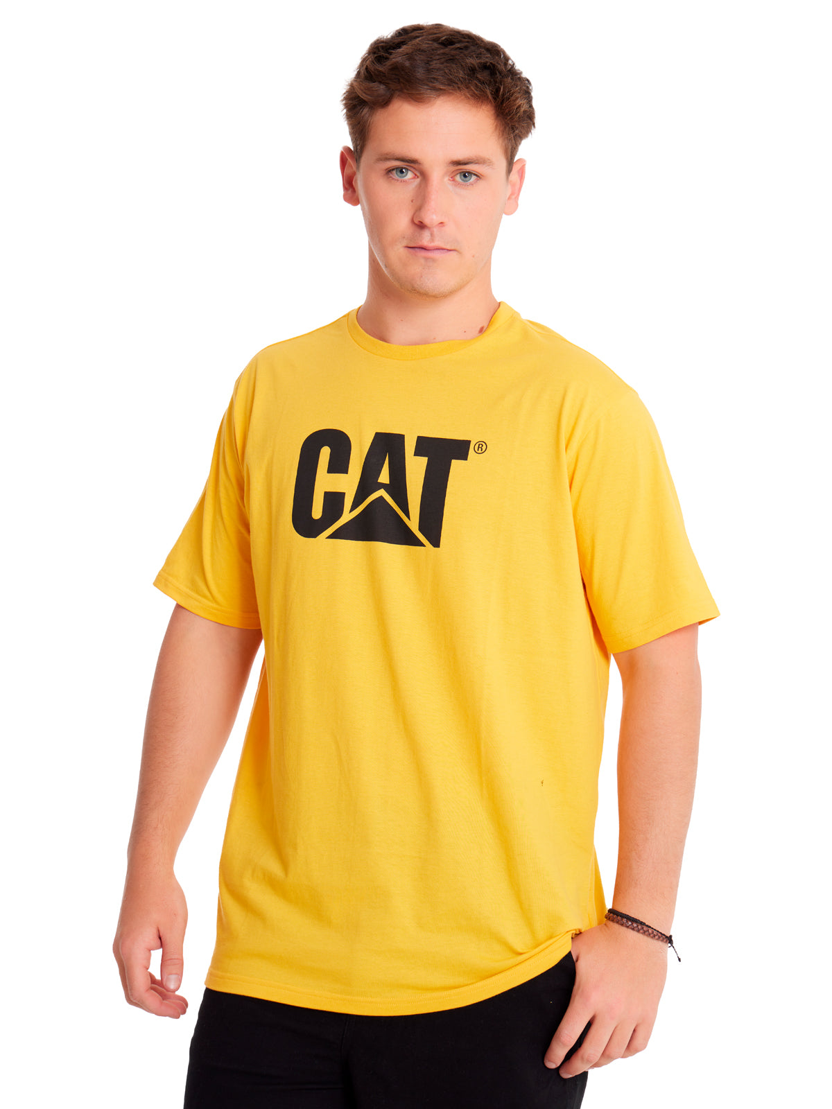Remera Unisex Cat Logo Tee Amarillo Cat