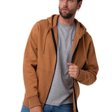 Buzo Hombre Fleece Cat Patch Ful Marron Cat