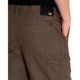 Short Hombre Stretch Canvas Utili Verde Cat