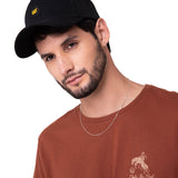 Gorro Hombre 5 Panel Logo Promo H Negro Cat