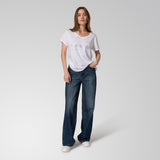 Jeans Mujer Denim Wide Leg Azul Cat