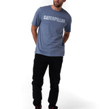 Remera Hombre Caterpillar Logo Tee Gris Cat