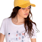 Gorro Mujer W S Script Hat Amarillo Cat