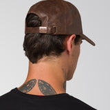 Gorro Hombre Faux Leather Hat Marron Cat