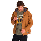 Chaqueta Hombre Hooded Sherpa Lined Marron Cat