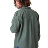 Camisa Hombre Convertible l/s popl Verde Cat