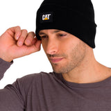 Gorro Unisex Cat Label Cuff Beani Negro Cat