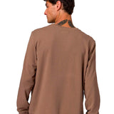 Buzo Hombre French Terry Cw Neck Beige Cat