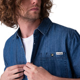 Camisa Manga Corta Hombre Chambray Short Sleev Cat