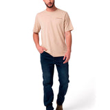 Remera Hombre Heritage Graphic Tee Beige Cat