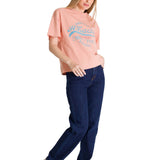 Remera Mujer Heavyweight Boxy Ori Rosado Cat