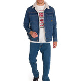 Chaqueta Unisex Denim Sherpa Lined W Gris Cat
