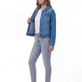Chaqueta Mujer W Foundation Denim J Indigo Cat