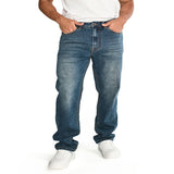 Jeans Hombre Triblend Stretch Denim Straight Gris Cat