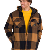 Chaqueta Hombre Hooded Flannel Negro Cat