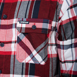 Camisa Hombre Plaid L/S Work Shirt Rojo Cat