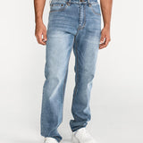 Jeans Hombre Triblend Stretch Denim Straight Gris Cat