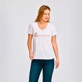 Remera Mujer Caterpillar Script V Blanco Cat