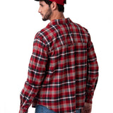 Camisa Hombre Classic Stretch Flan Rojo Cat