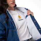 Chaqueta Mujer W Sherpa Lined Relax Azul Cat