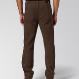 Jeans Hombre Rigid Denim Straight Marron Cat