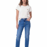 Jeans Mujer Denim High-Rise Str Indigo Cat