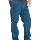 Jeans Hombre Triblend Stretch Denim Straight Gris Cat