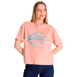 Remera Mujer Heavyweight Boxy Ori Rosado Cat
