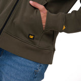 Buzo Hombre Fleece Cat Patch Ful Verde Cat