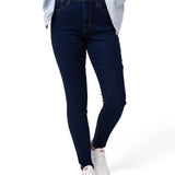 Jeans Mujer Stretch Denim Mid-Ri Indigo Cat