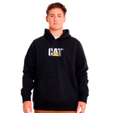 Buzo Unisex Fleece Cat Logo Pull Negro Cat