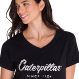 Remera Mujer Caterpillar Metallic Negro Cat